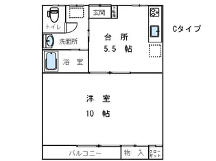シャトー・サンマリオ【2階】の間取り