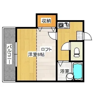 1Kの間取り画像