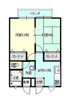 アクシスコート巣子【2階】の間取り