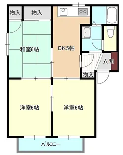 リッシュくすのき【2階】の間取り