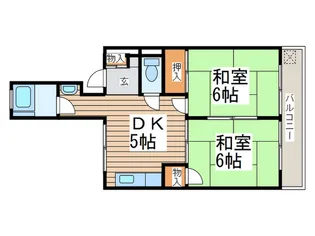ハイツみづほ【1階】の間取り