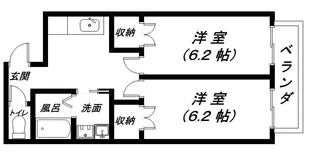 アースフィールドマンション安土【2階】の間取り