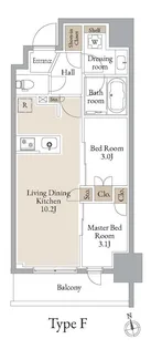 東京都台東区浅草橋3【マンション】の間取り