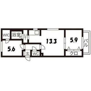 COMS ZiZi(コムズジジ)【3階】の間取り