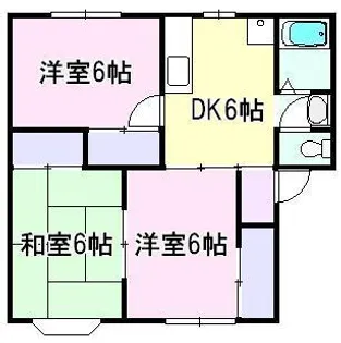 シティハイツ北上A棟【1階】の間取り