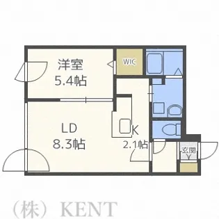 ヴェリタス美術館通【3階】の間取り