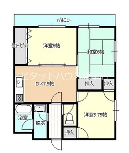 クレセント【2階】の間取り