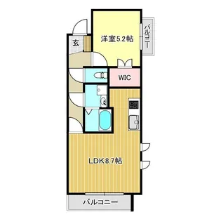 バロン御幸町【3階】の間取り