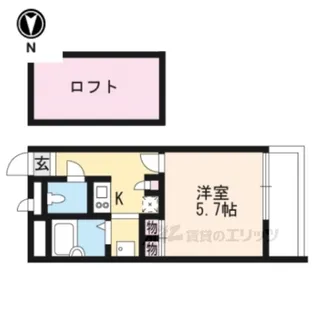 レオパレスタチバナ【3階】の間取り