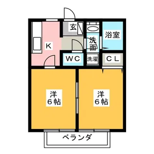 カルマート B【1階】の間取り