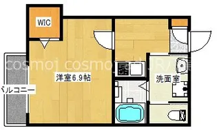 LUCITA久宝寺【1階】の間取り