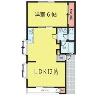 メゾンきむら【1階】の間取り