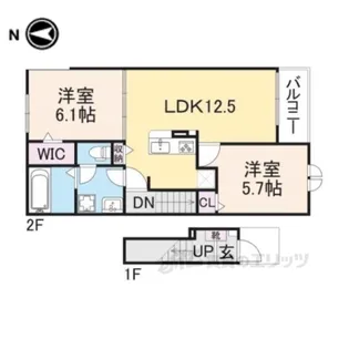 ソレイユカヤノVI【2階】の間取り