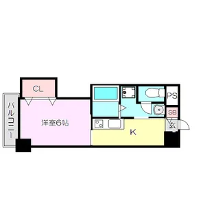 シティコート新大阪【8階】の間取り