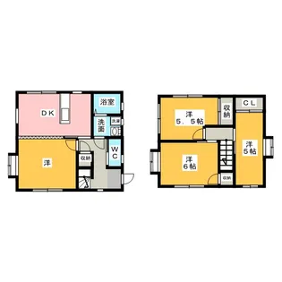 静岡県磐田市掛塚【一戸建】の間取り