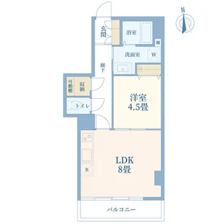 麻布霞町マンション【7階】の間取り