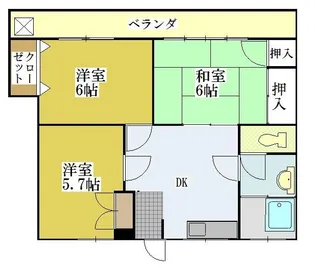 小堀ビル【6階】の間取り