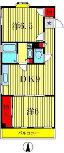 リオグランデ立石【4階】の間取り