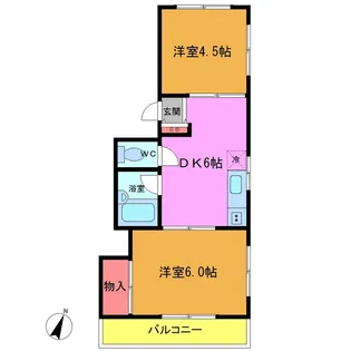 メゾン船橋法典【2階】の間取り
