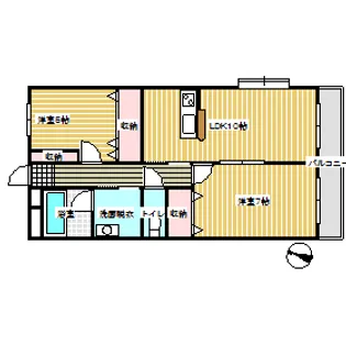 新潟県五泉市泉町1【マンション】の間取り