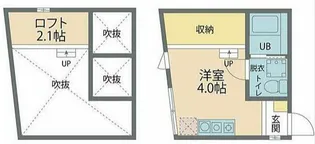 神奈川県横浜市港北区仲手原2【アパート】の間取り