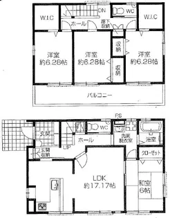 東京都国立市矢川3【一戸建】の間取り