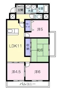 センチュリーハイランド【4階】の間取り