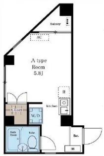 ベルドミール王子【4階】の間取り