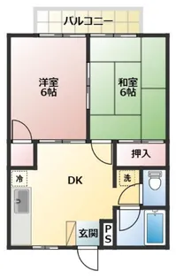 埼玉県熊谷市中央2【アパート】の間取り