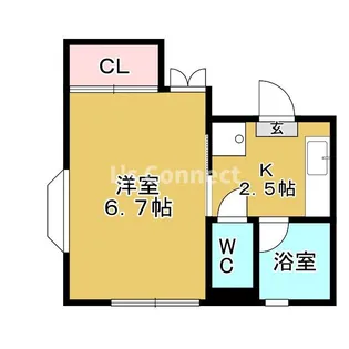 コスモハウスII【1階】の間取り
