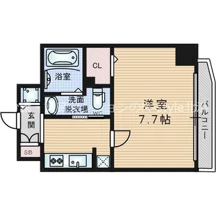 1Kの間取り画像