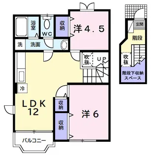 千葉県茂原市押日【アパート】の間取り