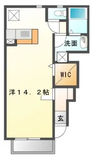 クイーンズタウン元町III【1階】の間取り