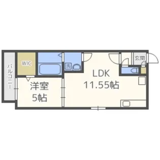 クレステージ西岡【4階】の間取り