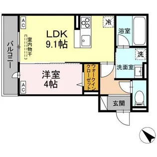 広島県福山市春日町2【アパート】の間取り