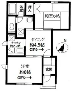 ウッディ・ハウスA棟【1階】の間取り