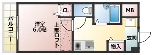 大阪府大阪市東淀川区淡路4【マンション】の間取り
