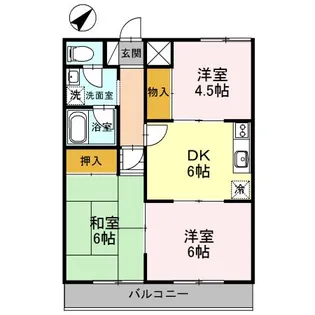 大阪府堺市西区鳳西町3【マンション】の間取り