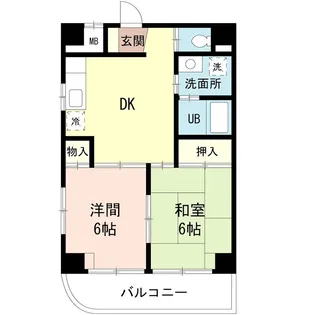 ラシェリール手塚【4階】の間取り