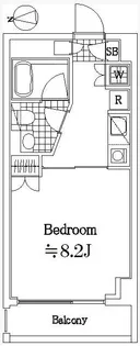 レックス武蔵中原【2階】の間取り