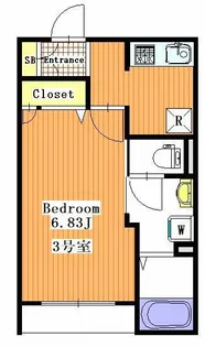 ファイネス梅田A棟【3階】の間取り