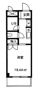 シャンブル南林間【3階】の間取り