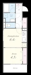 埼玉県戸田市新曽南2【アパート】の間取り