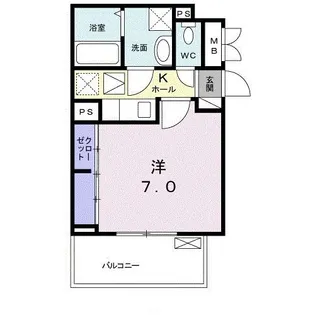 ラピス ブラオ【1階】の間取り
