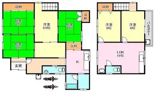 大阪府和泉市万町【一戸建】の間取り