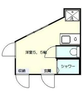 ルームズ中野A【1階】の間取り