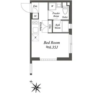 ファーレ大塚II【4階】の間取り