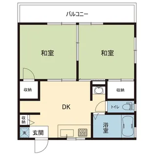 森ハイツ【2階】の間取り