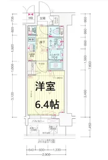 大阪府大阪市淀川区木川東1【マンション】の間取り