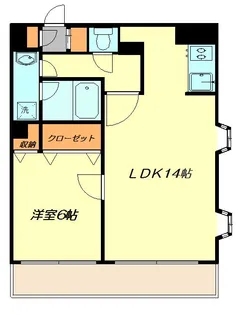 日之出ビル高砂【7階】の間取り